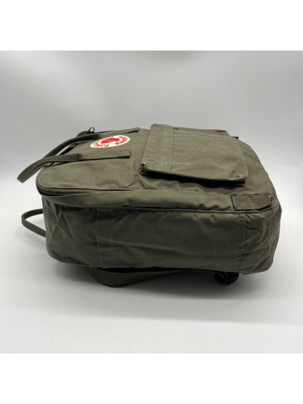 Fall Raven Olive Green Fabric Backpack - Picture 3 of 11